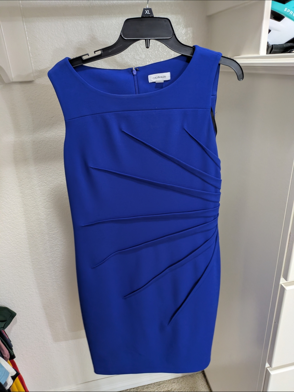 Calvin Klein Cobalt Blue Sleeveless Sheath Dress